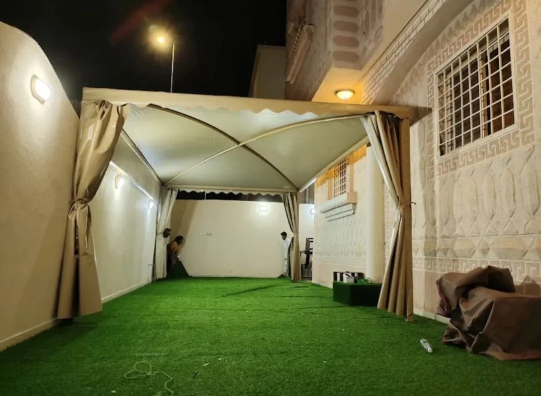 مظلات حدائق قماش تركيب وتفصيل في ابها 2026