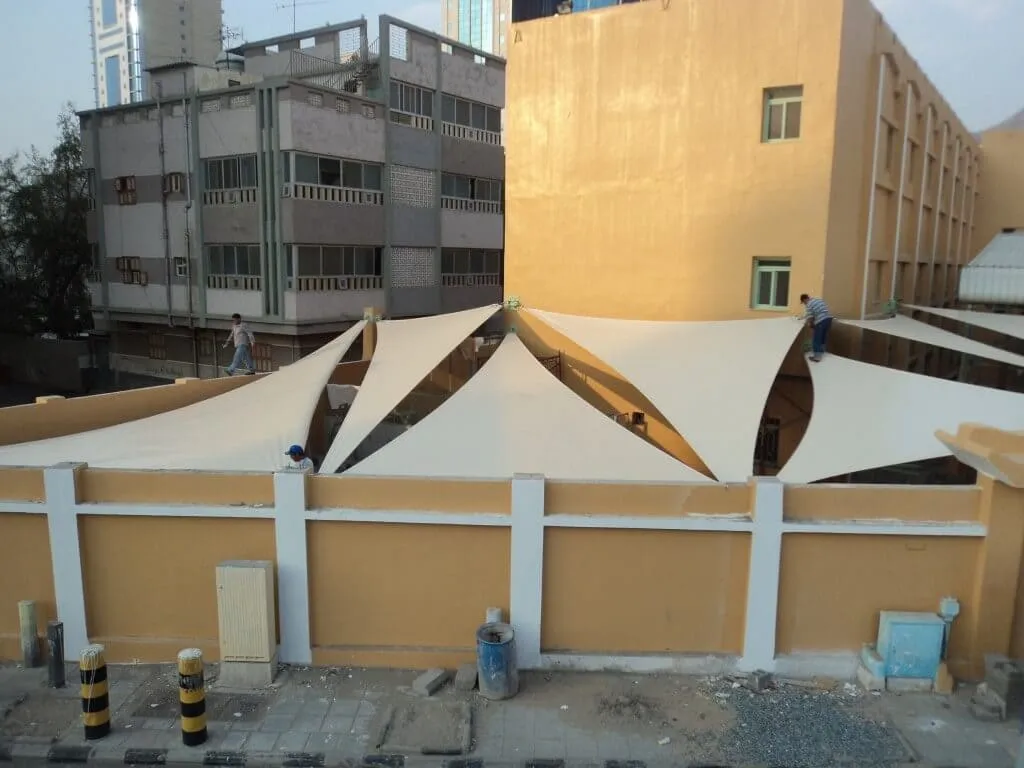 تركيب مظلات شد إنشائي تركيب في خميس مشيط