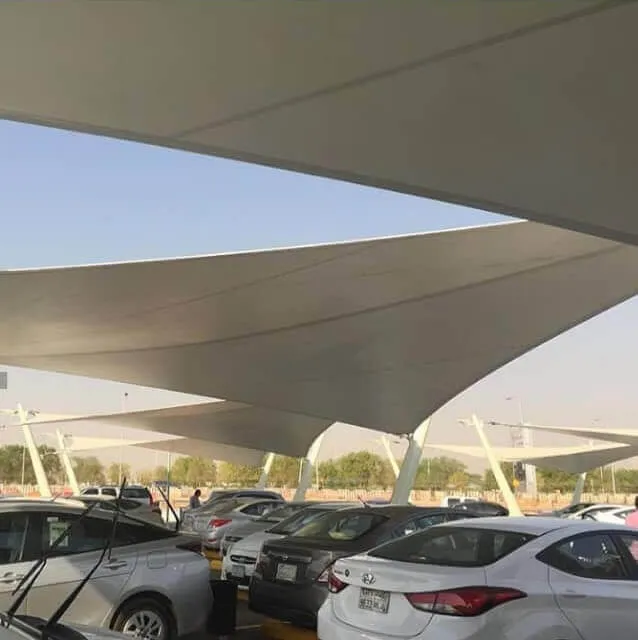 مظلات شراعية للمساحات المفتوحة تركيب في ابها
