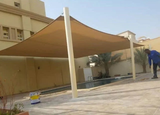 مظلات شراعية للمساحات المفتوحة تركيب في ابها