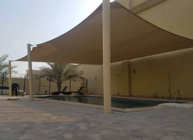 مظلات شراعية للمساحات المفتوحة تركيب في ابها