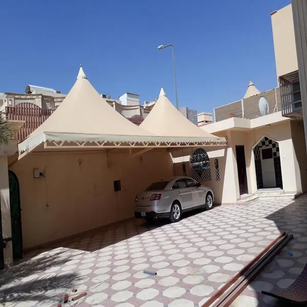 مظلات قماش للمواقف خميس مشيط | تفصيل وتركيب مظلات سيارات