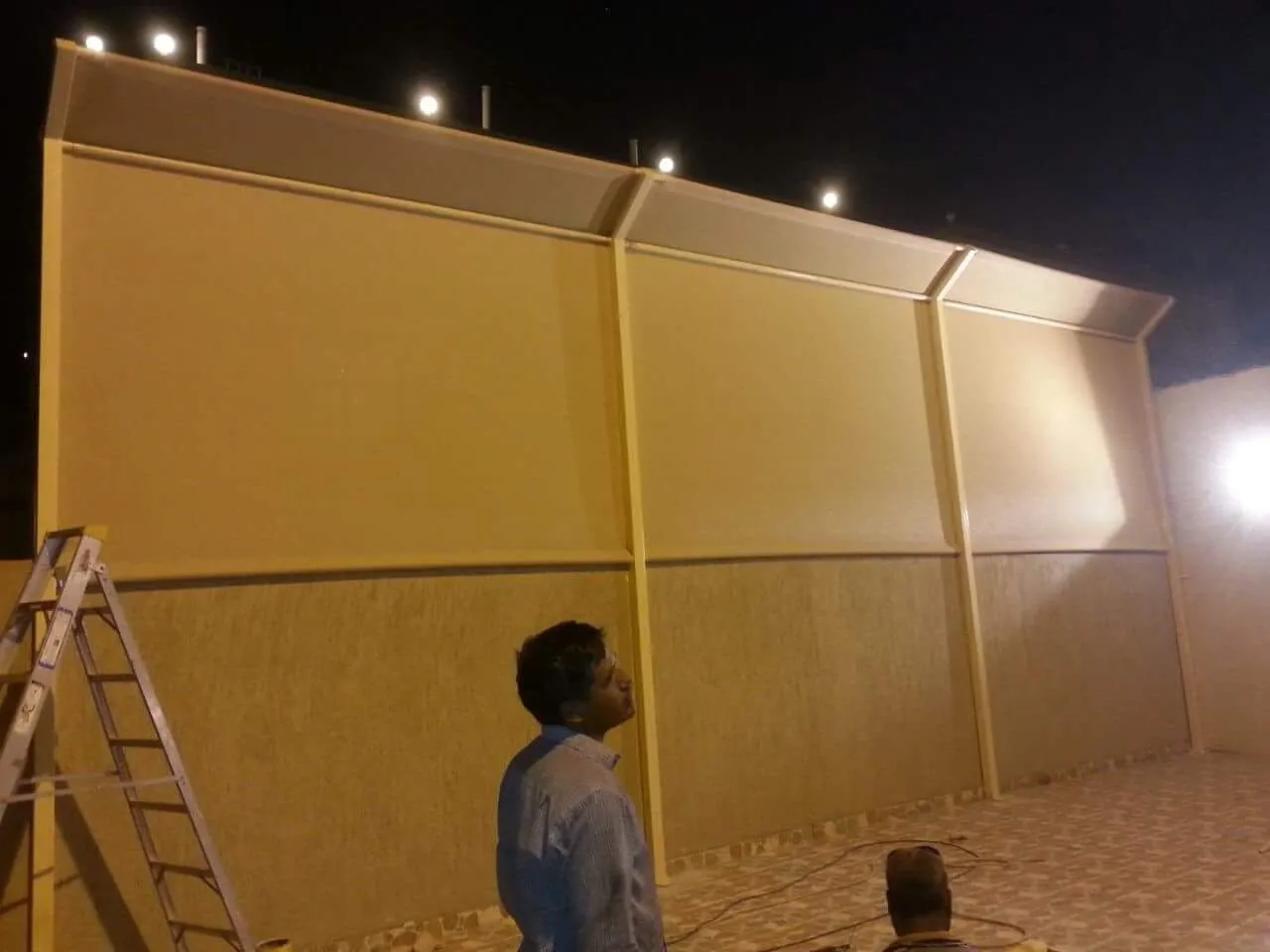 تركيب مظلات في خيبر الجنوب